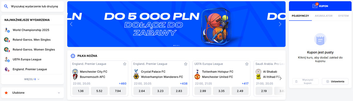 Zakłady sportowe i e-sportowe